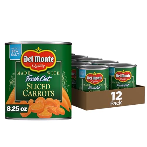 Del Monte Sliced Carrots, 8.25 oz, 12 Pack
