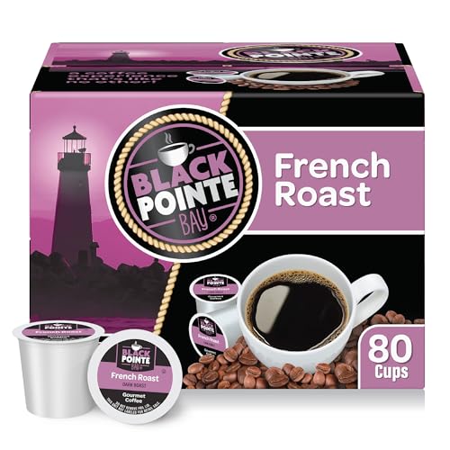 Black Pointe Bay French Roast 80ct Coffee Pods for Keurig