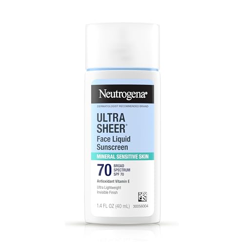 Neutrogena Mineral Face Sunscreen SPF 70, Sensitive Skin, 1.4 oz