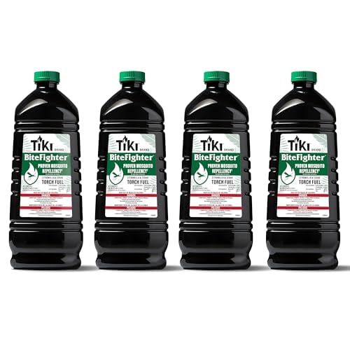 TIKI BiteFighter Mosquito Repellent Torch Fuel, 4-Pack