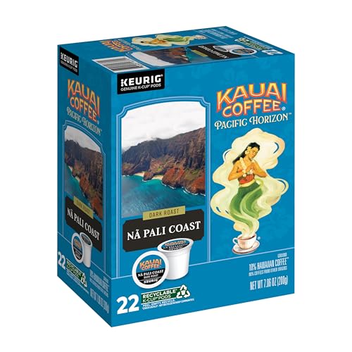 Kauai Coffee Dark Roast K-Cups, 22 Count