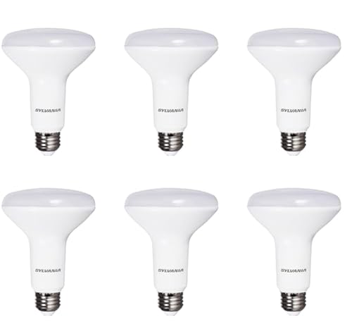 Sylvania 65W LED BR30 Bulb, Soft White, 6 Pack