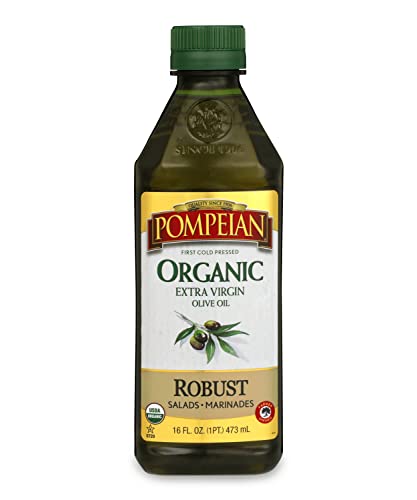 Pompeian Organic Robust Extra Virgin Olive Oil, 16 FL OZ
