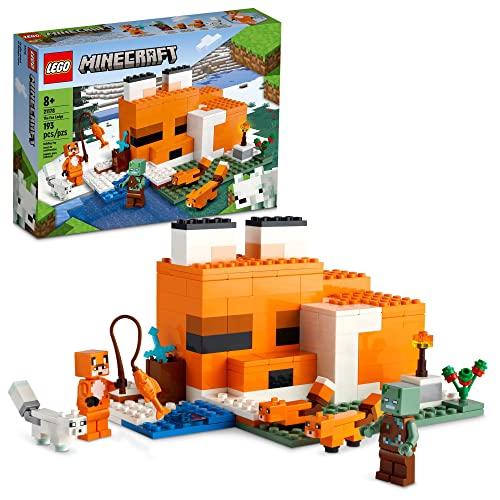 LEGO Minecraft Fox Lodge with Zombie Figure, Ages 8+