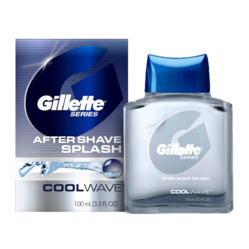 Gillette Cool Wave Aftershave for Men, 3.3 fl oz