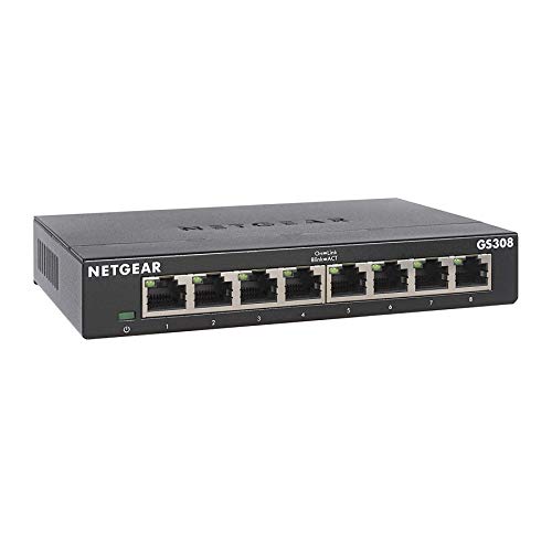 NETGEAR 8-Port Gigabit Ethernet Unmanaged Switch – GS308