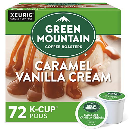 Green Mountain Caramel Vanilla Cream K-Cups, Light Roast, 72 Ct.