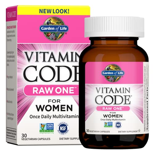 Garden of Life Women’s Multivitamin, Raw One, 30 Capsules, Vegetarian