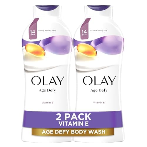 Olay Age Defying Body Wash, Vitamin E, 22oz, 2-Pack