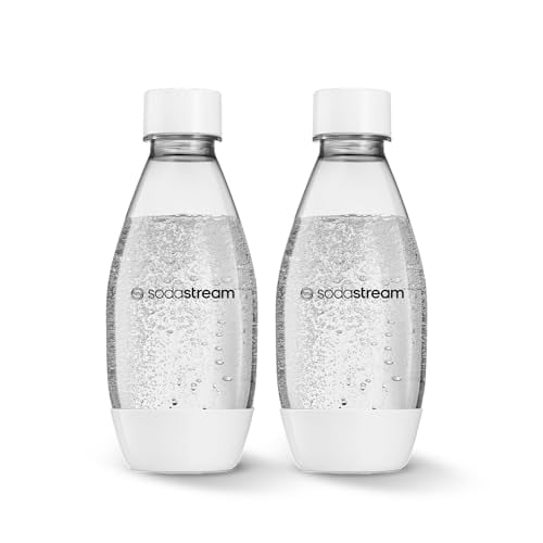 Sodastream Twin Pack 0.5L Dishwasher Safe Bottles (White)