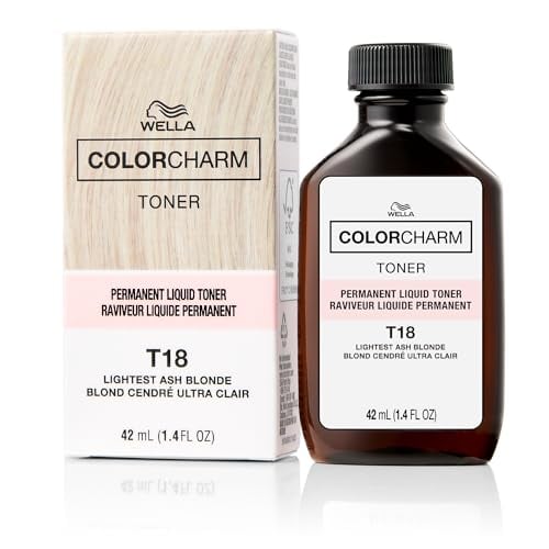 COLORCHARM T18 Liquid Toner, Lightest Ash Blonde, 1.4 Fl Oz