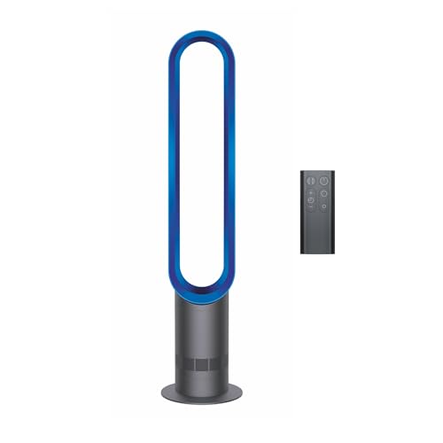 Dyson AM07 Bladeless Tower Fan, Iron/Blue