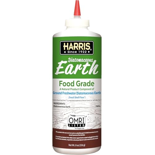 HARRIS Food Grade Diatomaceous Earth, Half Pound with Puffer Tip