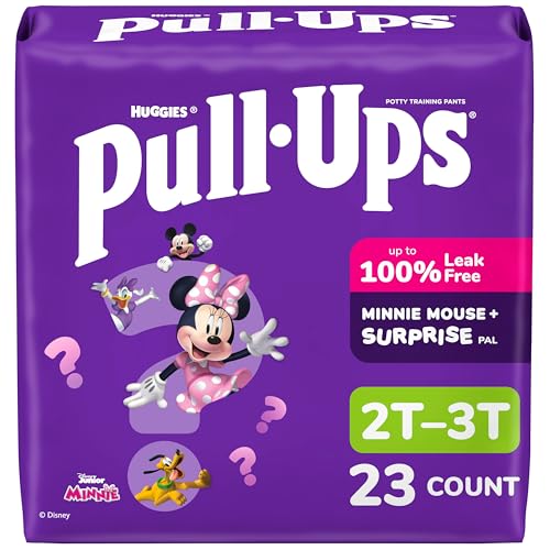 Pull-Ups Girls’ Training Pants, 2T-3T, 23 Count