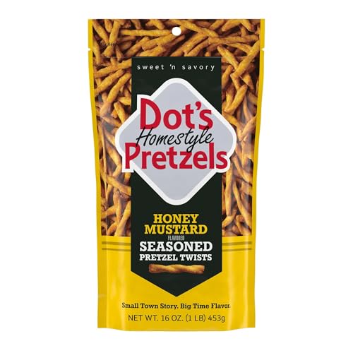Dot’s Honey Mustard Pretzel Twist Snack, 16oz Bag