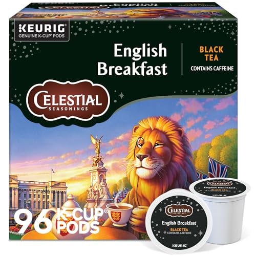 Celestial Seasonings English Breakfast K-Cup Pods, 96 Count