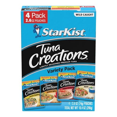 StarKist Tuna Creations Variety Pack, 2.6 oz (4 Pack)