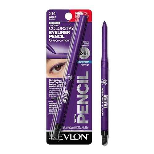 REVLON ColorStay Waterproof Eyeliner, 214 Grape, 0.01 oz