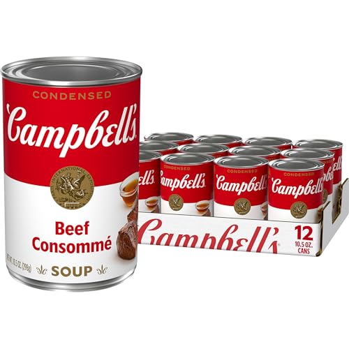 Campbell’s Beef Consomme Soup, 10.5 oz, 12 Pack