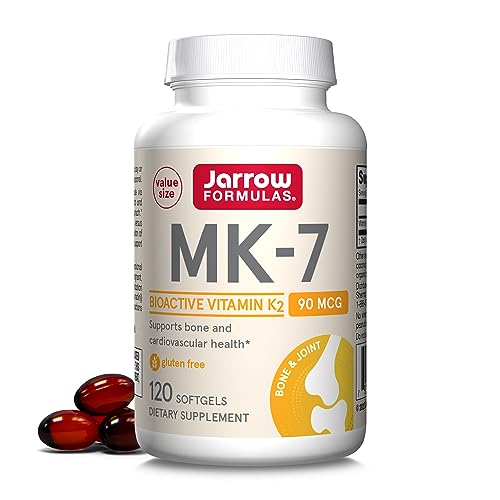 Jarrow MK-7 Vitamin K2, 90mcg, 120 Softgels, Gluten-Free