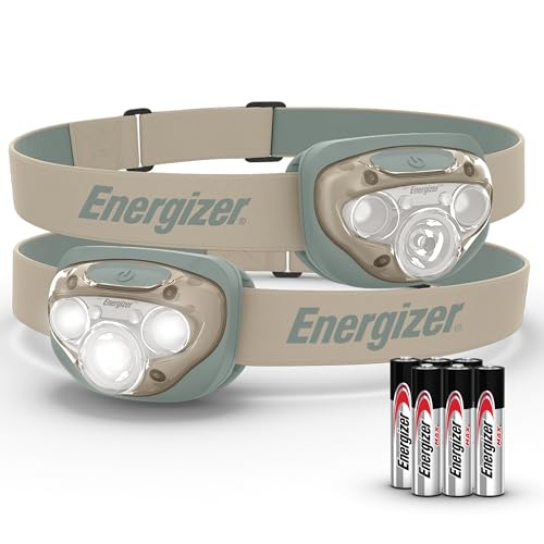 Energizer LED Headlamp 2-Pack, Water Resistant, Batteries Included