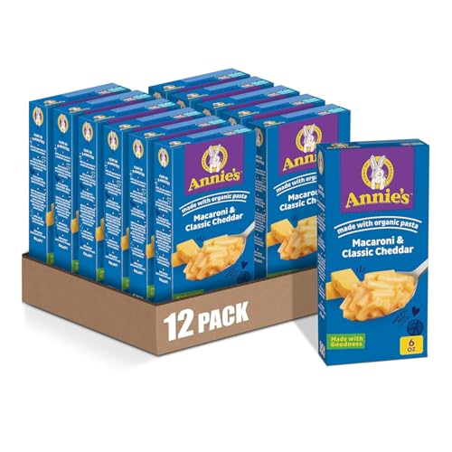Annie’s Organic Mac & Cheese, 6 oz (Pack of 12)