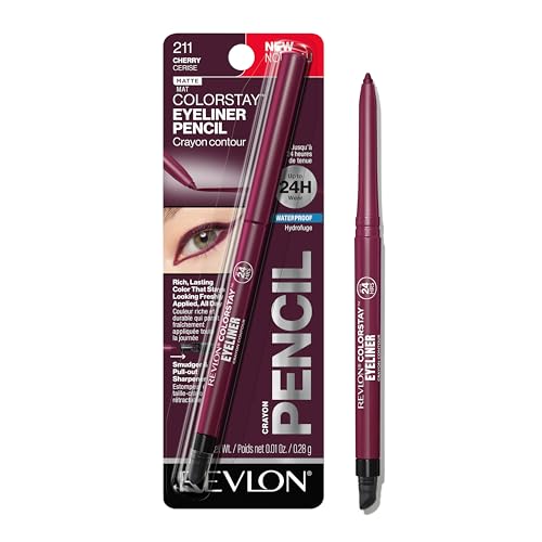 REVLON ColorStay Waterproof Eyeliner, Smudge-Proof, Cherry, 0.01 oz