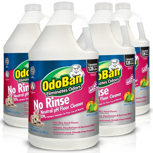 OdoBan Pet Floor Cleaner, Citrus Scent, 4 Gallons, USA Made
