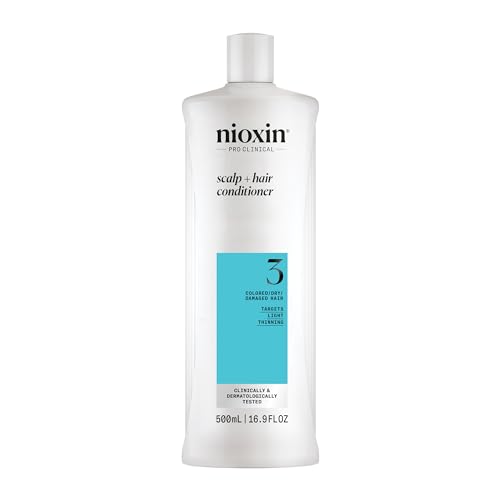 Nioxin System 3 Hair Thickening Conditioner for Thinning Hair, 16.9oz