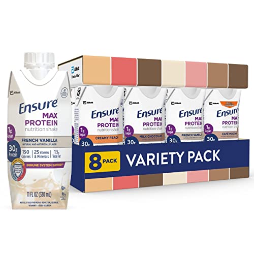 Max Protein Shakes, Variety Pack, 30g Protein, 8 Pack