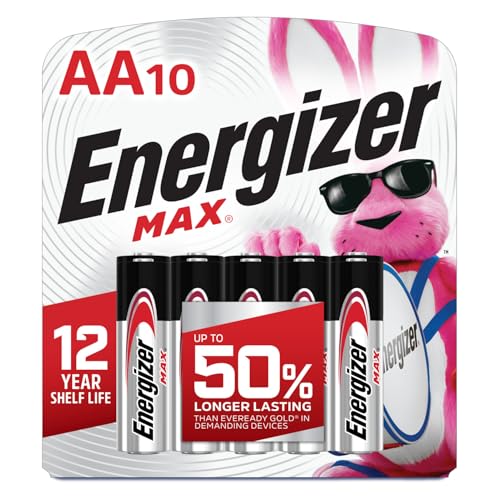 Energizer MAX AA Alkaline Batteries, 10 Pack