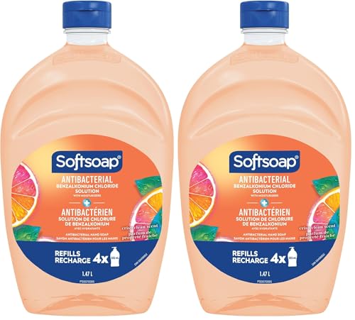 Softsoap Antibacterial Refill, Crisp Clean, 50oz, 2-Pack