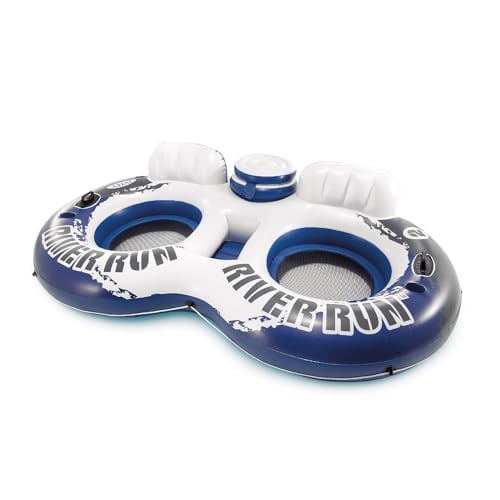 Intex River Run 2 Inflatable Lounge, Cup Holders, Cooler, 2-Person