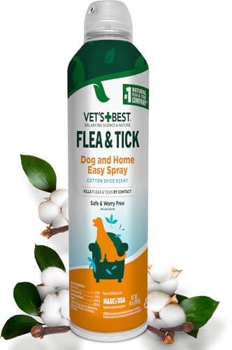 Vet’s Best Natural Flea & Tick Spray for Dogs, 14 oz
