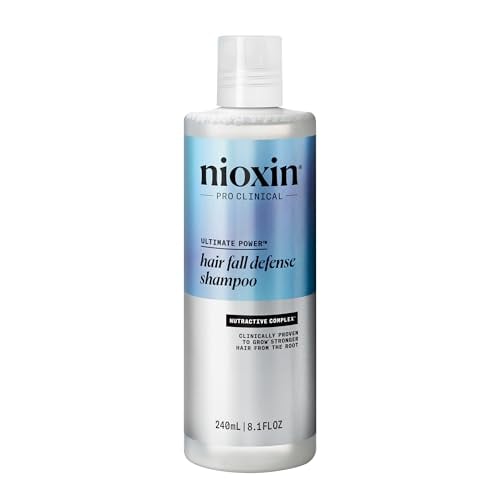 Nioxin Hair Fall Defense Shampoo with Niacinamide & Caffeine, 8.1 Oz