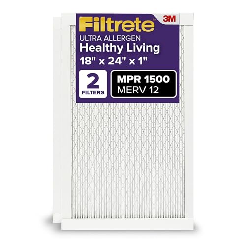 Filtrete 18x24x1 MERV 12 Air Filter, 2-Pack