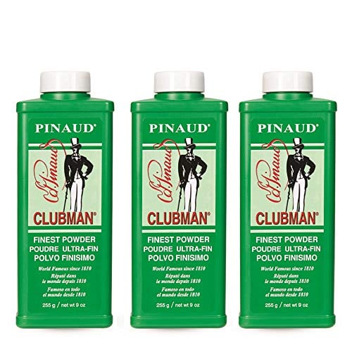 Clubman Pinaud Classic White Powder, Odor & Sweat Protection, 3-Pack