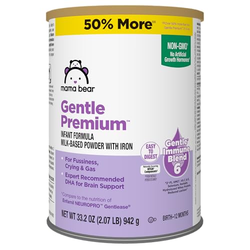 Mama Bear Baby Formula, DHA & HMO, Fussiness Relief, 33.2 oz