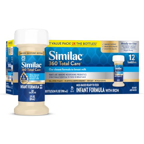 Similac 360 Total Care Infant Formula, Non-GMO, 2oz, 12 Pack