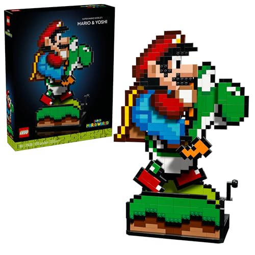 LEGO Super Mario: Mario & Yoshi Building Set for Adults