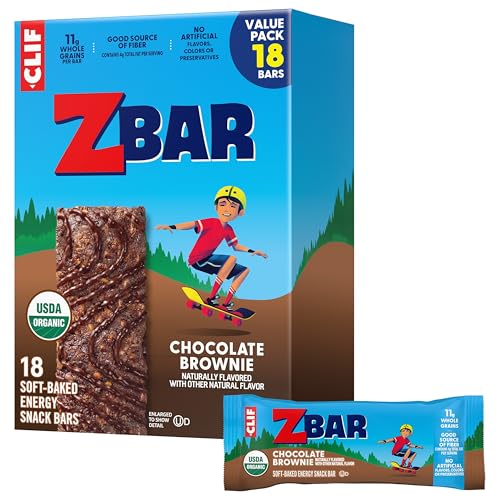 CLIF Kid Zbar Chocolate Brownie Organic Snack Bars (18 Pack)