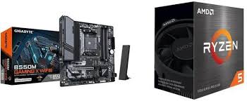 Motherboard CPU Combo  GIGABYTE B550M GAMING X WIFI6 Bundle with AMD 5500