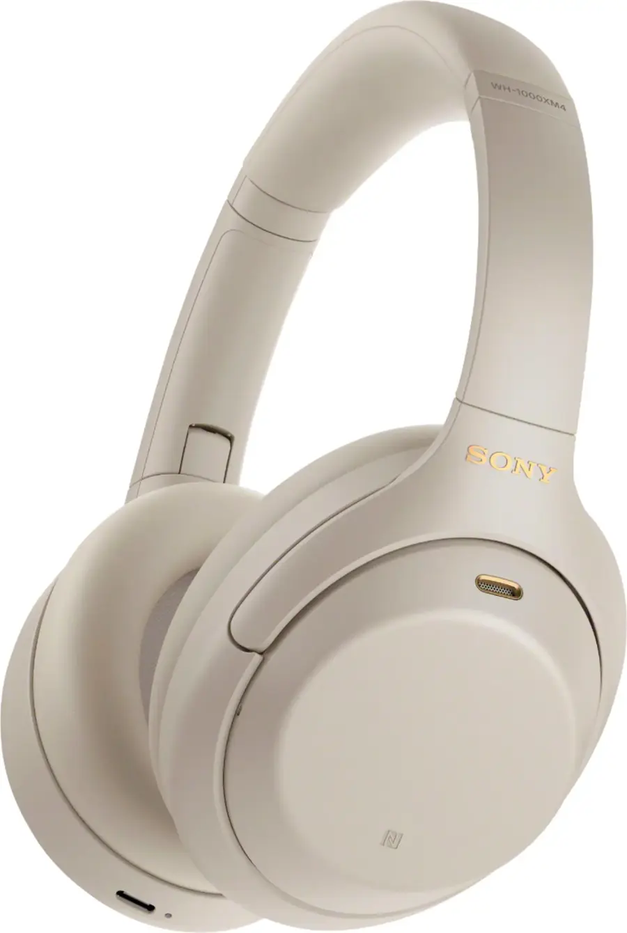 (Silver) Sony WH1000XM4 Wireless NoiseCancelling Over the Ear Headphones