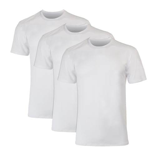 Hanes Men’s X-Temp Mesh T-Shirt 3-Pack, White/Black/Grey