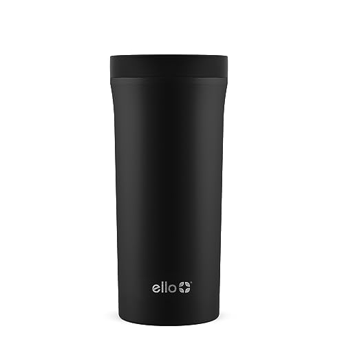 Ello 14oz Stainless Steel Travel Mug, Leak-Proof, Black
