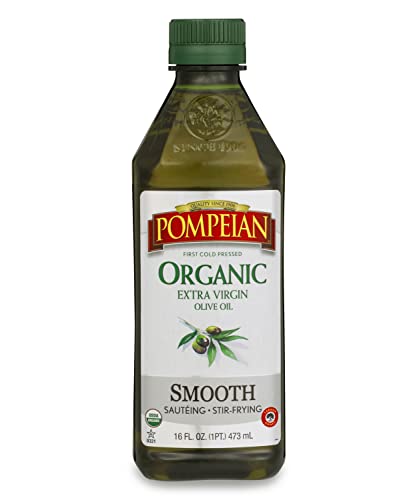 Pompeian Organic Extra Virgin Olive Oil, Cold Pressed, 16 Fl Oz