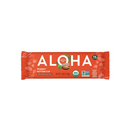 ALOHA Vegan Peanut Butter Protein Bars – Low Sugar, Gluten-Free