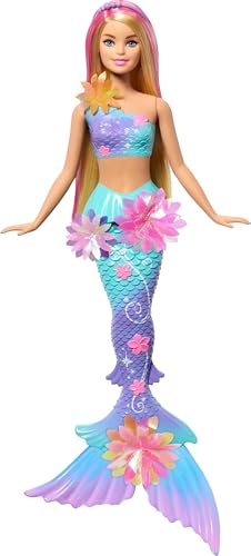 Barbie Mermaid Doll with Blooming Flowers and Ombre Tails