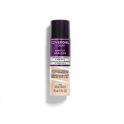 CoverGirl Simply Ageless Foundation, Matte, Hyaluronic & Vitamin C