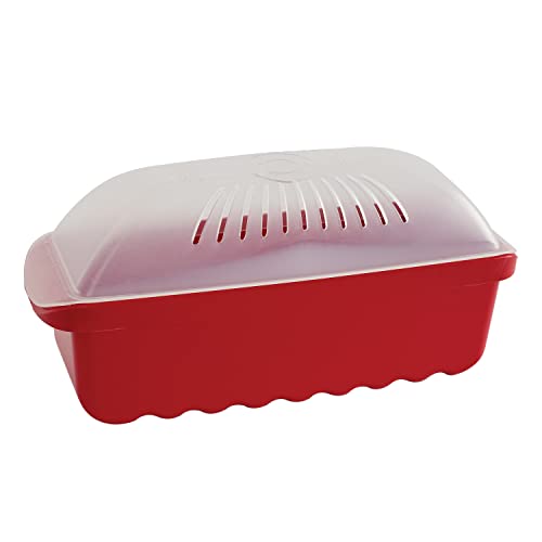 Nordic Ware Red Microwave Pasta Cooker, 6.4 Cup